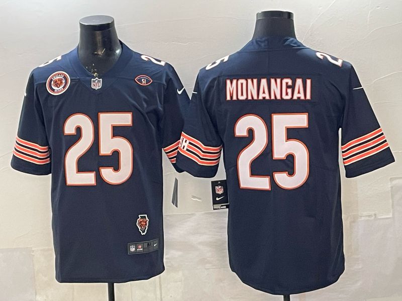 Men 2026 Chicago Bears #25 Monangai Blue Nike Limited NFL Jersey style 07->chicago bears->NFL Jersey
